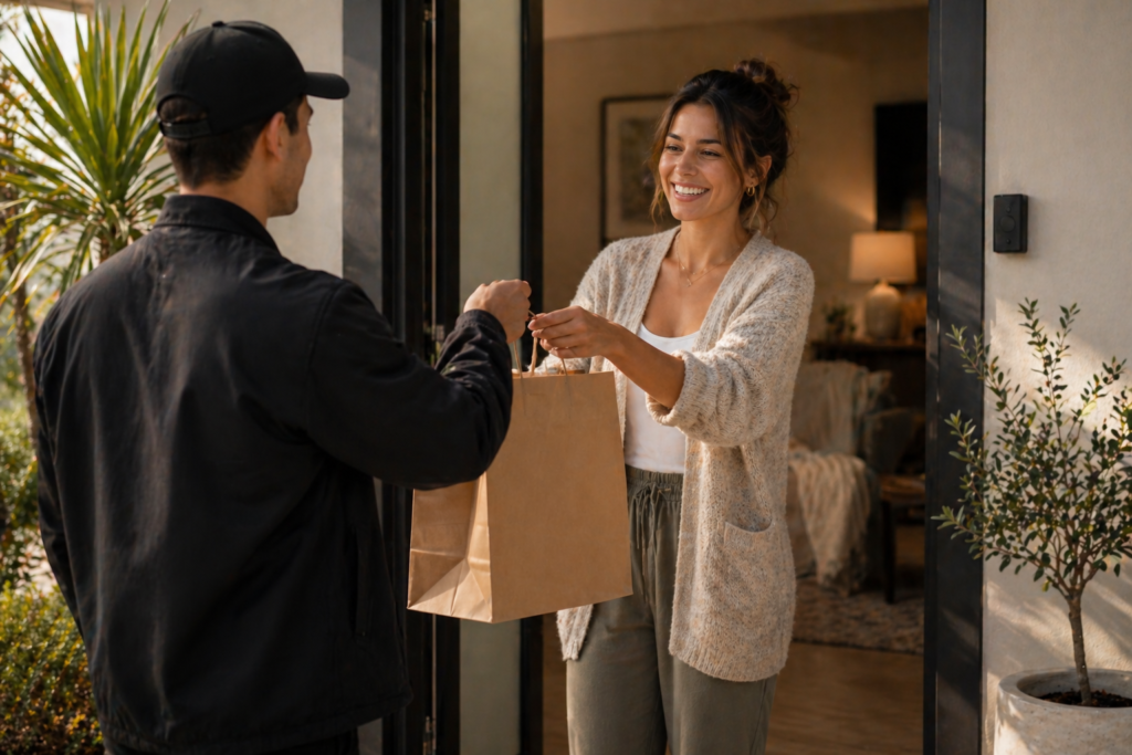 Mind35 Delivery first-time ordering and local delivery experience