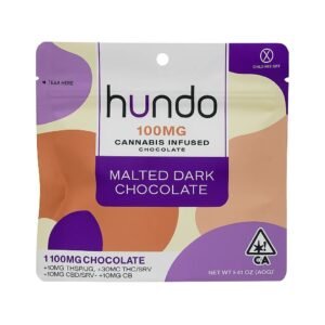 Hundo Malt Dark Chocolate — Infused THC Edible – Premium THC Edibles